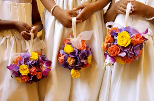 floral pomander ball