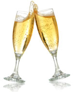 champagne engagement toast