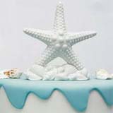 Seashell & Beach Wedding Cake Toppers