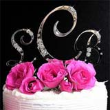 Initial, Monogram Wedding Cake Toppers