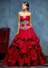 red wedding dresses