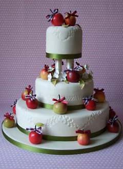 fruit wedding cake