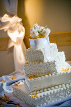square wedding cakes