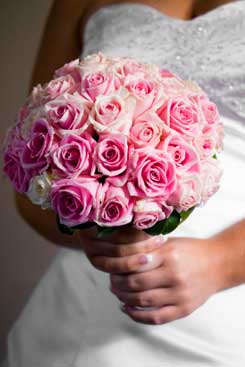 pink bridal bouquet pictures