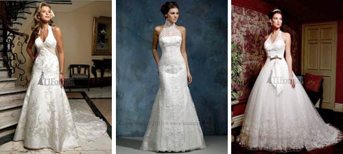 halter wedding dresses