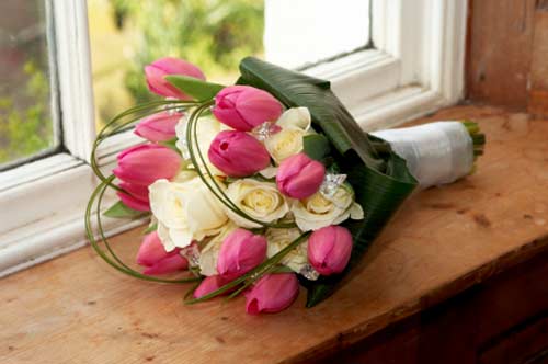 pink bridal bouquet pictures