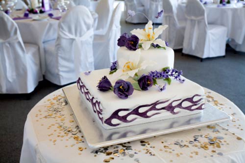 square wedding cakes