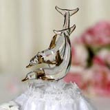 Blown Glass Wedding Cake Toppers