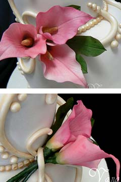 calla lilly wedding cakes