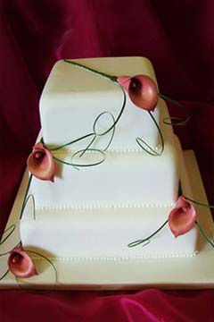 calla lilly wedding cakes