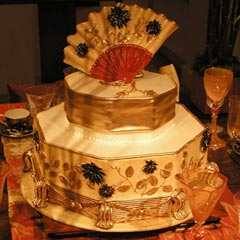 hexagon wedding cakes