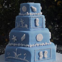 hexagon wedding cakes