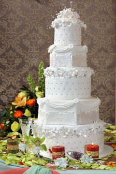 hexagon wedding cakes
