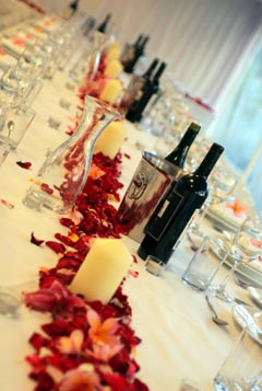 wedding reception table decorations