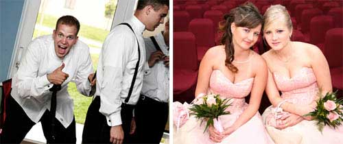 bridal party - bridesmaids groomsmen