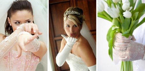 bridal gloves accessories