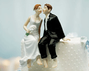 bride and groom wedding topper