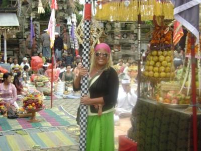 Serena at the Hindu Temple Bali